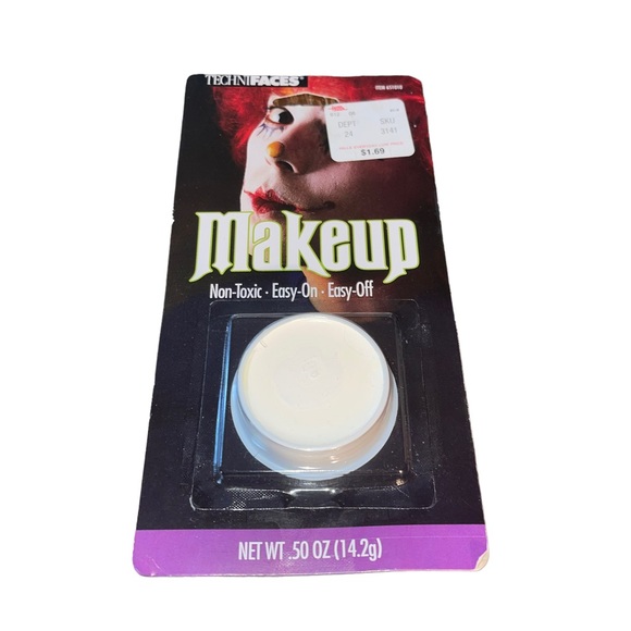 Vintage 1988 Technifaces Spearhead Industries Make-Up Kit Stage White NOS New - Picture 2 of 4